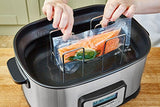 Andrew James Professional Sous Vide Machine Water Bath Cooker, 8.5L with 6L Cooking Capacity, Built In Timer, Includes Rack and Tongs
