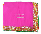 Glory Sarees Women's Georgette Saree (vn18_pink and orange)