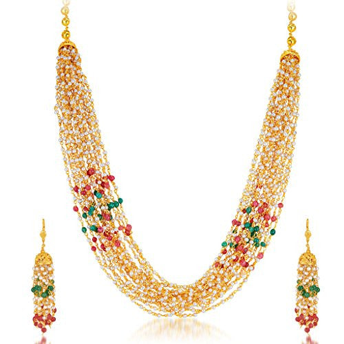 Sukkhi Trendy Gold Plated Necklace Set for Women
