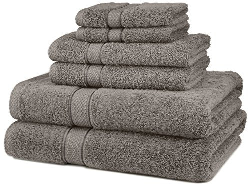 Pinzon 6-Piece Egyptian Cotton Towel Set - Grey