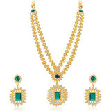 Sukkhi Exquitely Gold Plated AD Necklace Set for Women