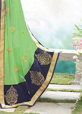 Panchratna Women's Faux Georgette Saree