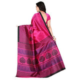 e-VASTRAM Womens Art Mysore Printed Silk Saree(NS2C_Pink)