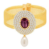 Sukkhi Exquisite Gold Plated AD Ten Changeable Stone Kada for Women