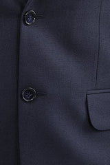 La MODE Men Black &amp; Blue Blazer (36, BLUE)