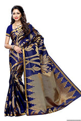 Mimosa Women'S Art Fancy Silk saree ,Kanchipuram Style,Color: Navy(3216-163-NAVY)