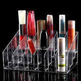 Lifestyle You 24 Compartment Luxurius Clear Acrylic Makeup Organiser Lipstick Holder Case ,2 Pieces