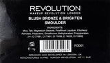 Makeup Revolution Iconic Blush, Bronze and Brighten Smoulder, 11g