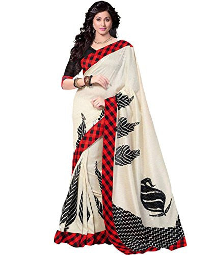 Trendz Cotton Silk Saree(TZ_Red_Chess)