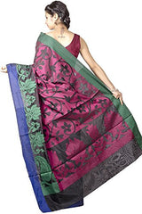 Chandrakala Women's Banarasi Cotton Silk Saree(Black)