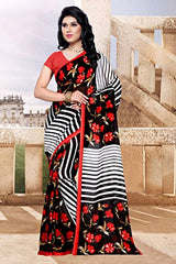 Trendz Women's Georgette Saree (TZ_Charmin_Multi_Free Size)