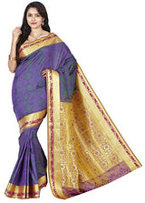 RR's Women's Kanchipuram Art Silk Saree Handloom Saree (MPRP001 VIOLET)