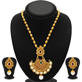 Sukkhi Wavy Gold Plated Kundan Set of 2 Necklace Set Combo For Women