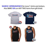 Vipergraphics Men's "Hillary for Prison 2016" T-Shirt with Bumper Sticker