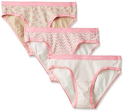 Amante Women's Cotton Bikini Panty (Pack of 3) (PPK16108_Oct15 Pr 04 (Light)_S)