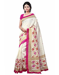 E-Vastram Women's Other Saree (ANGOORI6_Beige_Free Size)