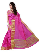 e-VASTRAM Womens Tassar Silk Saree With Zari Blouse(TAP_Pink)
