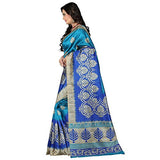 e-VASTRAM Women's Mysore Art Silk Saree (NS4B_Blue)