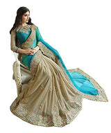 Sargam Fashion Women's Georgette Saree (SRMBBLUECORD_Blue)
