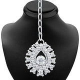 Sukkhi Pleasing Rhodium Plated AD Necklace Set for Women