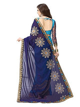 Panchratna Women's Faux Georgette Saree