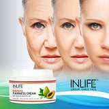 INLIFE Natural Papaya Fairness Moisturizer Cream (100 gm) Paraben Free Cosmetic For Skin Whitening, Ageing, Wrinkles, Blemish, Tightening and Black Spots