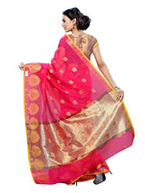 Mimosa Women Kanchipuram Cotton Art Saree With Tissue Blouse (Pink ,3144-7094-AB-RANI)