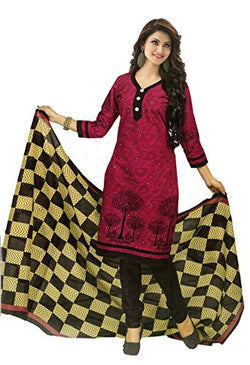 Angelfab Women's Cotton Salwar Suit Dress Material (PRI535__Multi-Coloured_Free Size)