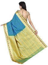 RRs Women's kanchipuram Art silk Saree handloom saree (MPRP001 BLUE)