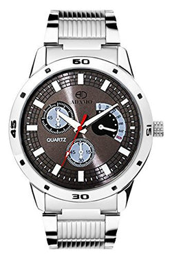 Adamo Silver Mens Gents Wrist Watch AD106