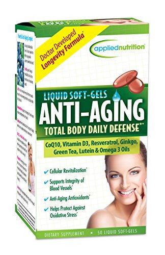 Applied Nutrition Anti-aging Total Body Daily Defense, 50-Count