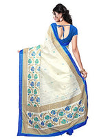 E-Vastram Women's Saree (ANGOORI5_BeigeFree Size)