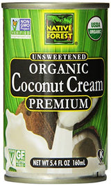 Native Forest Organic Premium Coconut Cream, Unsweetened, 5.4 Ounce (Pack of 12)