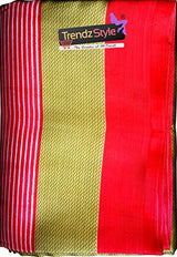 Trendz Women's Cotton Silk Saree (TZ_Daisy_Multi_Free Size)