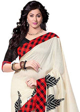 Trendz Cotton Silk Saree(TZ_Red_Chess)