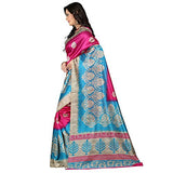 e-VASTRAM Womens Art Mysore Printed Silk(NS4A_Pink)