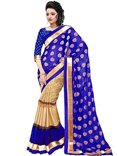Trendz Cotton Silk saree(TZ_Nakshtra_Blue)