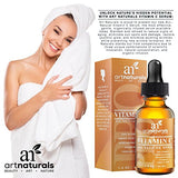 ArtNaturals Anti-Aging Vitamin-C Serum with Hyaluronic Acid & Vit E - Wrinkle Repairs Dark Circles, Fades Age Spots & Sun Damage - Enhanced 20% Top Vitamin C Super Strength - Organic Ingredients, 1 Oz