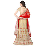 Janasya Net Lehenga Saree(JNE0404_Beige)
