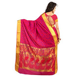 Varkala Silk Sarees Women's Silk Saree (JP7102RDV_Red)