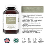 Pure Garcinia Cambogia with Energy from Yerba Mate. Weight Loss and Diet Pill, Appetite Suppressant Helps Increase Metabolism, Boost Energy without Jitters or Crashes, All While Burning Fat, 180 Caps