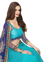 Panchratna Women's Faux Georgette Saree