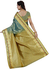 RR Women's Resham Silk Powerloom Saree (RR-BMB001-LIGHT GREEN)
