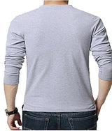 Zembo Men's Cotton T-shirt(1004_Grey_Medium)