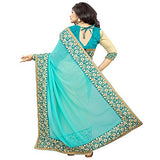 Panchratna Women's Faux Georgette Saree