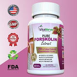 100% Pure Forskolin Extract For Extreme Weight Loss ★ Best Fat Burner, Metabolism Booster, Appetite Suppressant & Best Carb Blocker ★ 250mg Maximum Strength Diet Pills for Woman and Men.