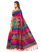 e-VASTRAM Women's Mysore Art Silk Saree with Blouse Piece(NSTASSELMULTI_Multi)