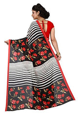 Trendz Women's Georgette Saree (TZ_Charmin_Multi_Free Size)