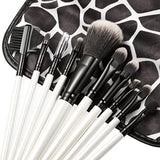 Imported 15-Colors Concealer Palette + 10Pcs Eyebrow Power Makeup Brush Set White