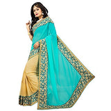 Panchratna Women's Faux Georgette Saree
